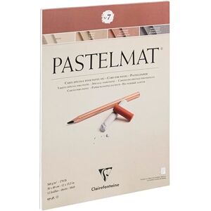 Clairefontaine 96054C Pastelmat Glued Pad No. 7 12 Sheets Special Card for Dry Pastels 30x40 cm 360g 4 Assorted Colours Crystal Paper Dividers Clairefontaine 96054C Pastelmat Glued Pad No. 7 12 Sheets Special Card for Dry Pastels 30x40 cm 360g 4 Assorted Colours Crystal Paper Dividers