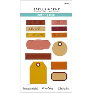 Spellbinders Documenting Labels Etched Dies from The Autumn Archives Collection by Kelly Bangs Spellbinders Documenting Labels Etched Dies from The Autumn Archives Collection by Kelly Bangs