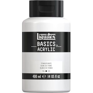 Liquitex Basics Acrylic Paint, Titanium White, 400 ml Bottle (8870337) Liquitex Basics Acrylic Paint, Titanium White, 400 ml Bottle (8870337)
