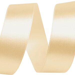 cyclingcolors Satin Polyester Ribbon 30mm x 27m Gift Wrapping Ribbon for Packaging, Decoration, Birthday, Cakes, Sewing, Crafts & Floristry Vanilla cyclingcolors Satin Polyester Ribbon 30mm x 27m Gift Wrapping Ribbon for Packaging, Decoration, Birthday, Cakes, Sewing, Crafts & Floristry Vanilla