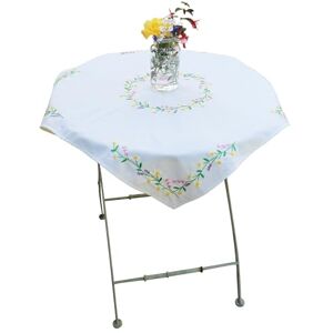 Trimits Embroidery Kit Tablecloth Includes Printed Fabric, Threads, Needle & Instructions, 80 x 80cm, Daisy Chain Trimits Embroidery Kit Tablecloth Includes Printed Fabric, Threads, Needle & Instructions, 80 x 80cm, Daisy Chain