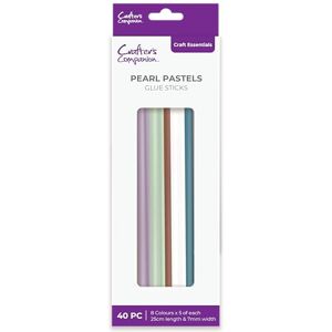 Crafter's Companion 7mm Glue Stick Pearl Pastels Pack of 40-8 Colours Included Crafter's Companion 7mm Glue Stick Pearl Pastels Pack of 40-8 Colours Included