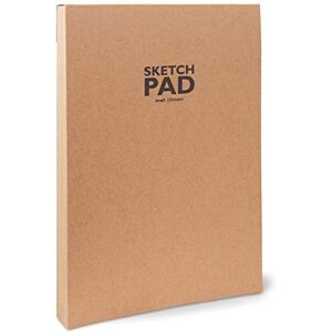 Sketchbook Sketchpad Sketch pad glued at The top, DIN A5, 120 Sheets, 100 g/m², Robust, Recyclable Kraft Paper Made from Unbleached Natural Fibres Sketchbook Sketchpad Sketch pad glued at The top, DIN A5, 120 Sheets, 100 g/m², Robust, Recyclable Kraft Paper Made from Unbleached Natural Fibres