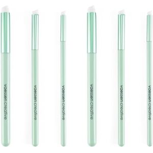 Creative Labs Detail Blending Brushes for Crafts 6 pcs-0.2 x 5.9 to 0.4 x 5.9-for Ink and Paint-for Card Making, Scrapbooking, Journaling and Mixed Media, Mint, 6 x 150 mm / 10,5 x 150 mm Creative Labs Detail Blending Brushes for Crafts 6 pcs-0.2 x 5.9 to 0.4 x 5.9-for Ink and Paint-for Card Making, Scrapbooking, Journaling and Mixed Media, Mint, 6 x 150 mm / 10,5 x 150 mm