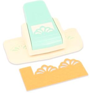 Craftelier Pressure Lever Punch for Making Decorative Doily-Shaped Edges with Large Flowers on Paper and Card, Die-Cut, Perfect for Scrapbooking and Crafts Craftelier Pressure Lever Punch for Making Decorative Doily-Shaped Edges with Large Flowers on Paper and Card, Die-Cut, Perfect for Scrapbooking and Crafts