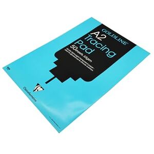 Clairefontaine Ref GPT2A2Z Goldline Popular Tracing Pad (Contains 50 Sheets) A2 (594 x 420mm) in Size, 63gsm Paper, FSC-Certified Suitable for Tracing Items Clairefontaine Ref GPT2A2Z Goldline Popular Tracing Pad (Contains 50 Sheets) A2 (594 x 420mm) in Size, 63gsm Paper, FSC-Certified Suitable for Tracing Items