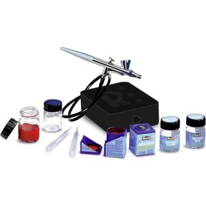 Revell 39195 Airbrush Basic Set with Spray Gun, Compressor, Accessories, Model Making and Craft Accessories, Multi-Coloured Revell 39195 Airbrush Basic Set with Spray Gun, Compressor, Accessories, Model Making and Craft Accessories, Multi-Coloured
