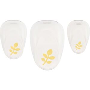 Creative Labs Punch Set 3 pcs-Leaves-Ø 0.47", 0.75" and 1.46"-for Paper Crafting, Card Making and Scrapbooking, White-Gold Creative Labs Punch Set 3 pcs-Leaves-Ø 0.47", 0.75" and 1.46"-for Paper Crafting, Card Making and Scrapbooking, White-Gold