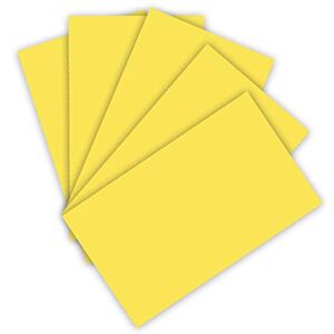 Folia 6122/4/12 Coloured Card 220 g/m², Craft Card in Lemon Yellow, DIN A4, 100 Sheets, as a Base for Numerous Crafts Folia 6122/4/12 Coloured Card 220 g/m², Craft Card in Lemon Yellow, DIN A4, 100 Sheets, as a Base for Numerous Crafts