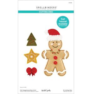 Spellbinders Gingerbread Boy & Girl Etched Dies from The Felt Stitch & Create Collection by Nicole Spohr, Metal, ONE Spellbinders Gingerbread Boy & Girl Etched Dies from The Felt Stitch & Create Collection by Nicole Spohr, Metal, ONE