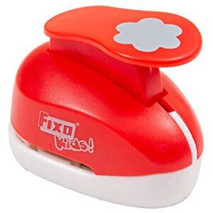 FIXO Punch with Shapes, Flower, Large, Red FIXO Punch with Shapes, Flower, Large, Red