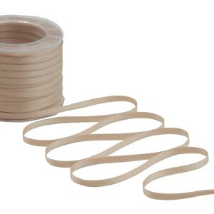 Furlanis Double Satin Ribbon, Italian Fabric Beige, 6mm x 100m Furlanis Double Satin Ribbon, Italian Fabric Beige, 6mm x 100m