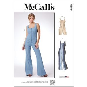 McCall's MCCALLS Sewing Pattern M8514AA Misses' and Women's Romper and Jumpsuits AA (10-12-14-16-18) McCall's MCCALLS Sewing Pattern M8514AA Misses' and Women's Romper and Jumpsuits AA (10-12-14-16-18)