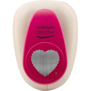 Creative Labs Craft Paper Punch Scalloped Heart 6,7 x 7 cm Circle Cutter for Crafting and Card Making, White/Pink Creative Labs Craft Paper Punch Scalloped Heart 6,7 x 7 cm Circle Cutter for Crafting and Card Making, White/Pink