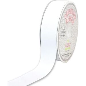 LUV Ribbons Creative Ideas Solid Grosgrain Ribbon, 1-1/2-Inch by 50-Yard, White LUV Ribbons Creative Ideas Solid Grosgrain Ribbon, 1-1/2-Inch by 50-Yard, White