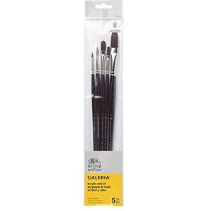 Winsor & Newton Winsor & Galeria Acrylic Brush Set 3 Long Handle - Acrylic Brush Set Winsor & Newton Winsor & Galeria Acrylic Brush Set 3 Long Handle - Acrylic Brush Set