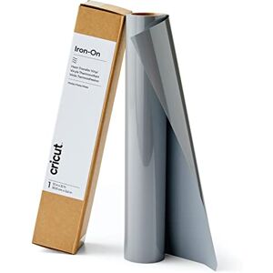 Cricut Iron On Grey 3.6m (12ft) Heat Transfer Vinyl Roll (HTV) for use with All Cutting Machines Cricut Iron On Grey 3.6m (12ft) Heat Transfer Vinyl Roll (HTV) for use with All Cutting Machines