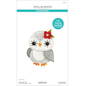 Spellbinders Snowy Owl Etched Dies from The Felt Stitch & Create Collection by Nicole Spohr, Metal, ONE Spellbinders Snowy Owl Etched Dies from The Felt Stitch & Create Collection by Nicole Spohr, Metal, ONE