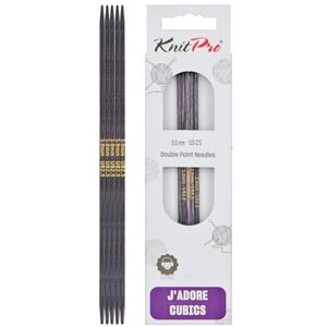 KNITPRO J’Adore Cubics Double Pointed Needles 6" (15cm) 3.00mm KNITPRO J’Adore Cubics Double Pointed Needles 6" (15cm) 3.00mm