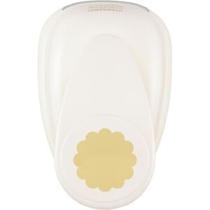 Creative Labs Craft Paper Punch Scalloped Circle Ø 4,5 cm Circle Cutter for Crafting and Card Making, White/Pink Creative Labs Craft Paper Punch Scalloped Circle Ø 4,5 cm Circle Cutter for Crafting and Card Making, White/Pink