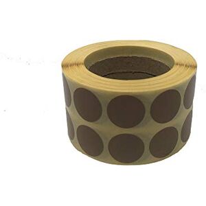 HEADSHOT Brown 20mm Round Glue Patches Composed by Roll of 2000 Labels Adult Unisex Large HEADSHOT Brown 20mm Round Glue Patches Composed by Roll of 2000 Labels Adult Unisex Large