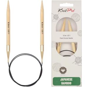 KNITPRO Bamboo Fixed Circular Needles 40" (100cm) 8.00mm KNITPRO Bamboo Fixed Circular Needles 40" (100cm) 8.00mm