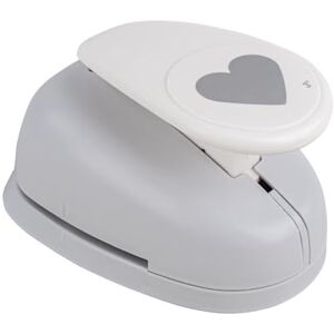 Rayher Paper Craft Punch with Heart Design, Lever Punch for Card Making and Scrapbooking, 7.5cm, 3", 69099000 Rayher Paper Craft Punch with Heart Design, Lever Punch for Card Making and Scrapbooking, 7.5cm, 3", 69099000