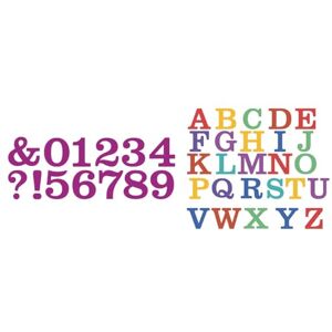 MISS KUTY ZAG Alphabet and Numbers Set of 2 Thin Cutting Dies MISS KUTY ZAG Alphabet and Numbers Set of 2 Thin Cutting Dies