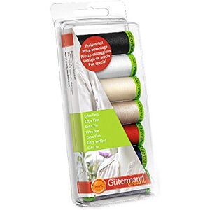 Gütermann Gutermann Thread Set: Extra Fine: 7 x 200m: Assorted, Polyester blend, Multi-Colour, 6.8 x 2 x 16.2 cm Gütermann Gutermann Thread Set: Extra Fine: 7 x 200m: Assorted, Polyester blend, Multi-Colour, 6.8 x 2 x 16.2 cm