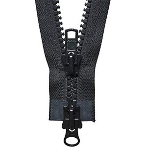 YKK Vislon Heavy Two-Way Open End Zip 76cm: Black YKK Vislon Heavy Two-Way Open End Zip 76cm: Black