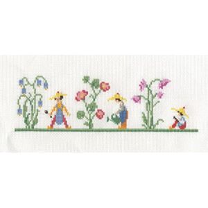 DMC Hyacinth Garden Cross Stitch Kit, Includes White Aida 6 pts/cm (19cm X 6.5cm), Embroidery Needle and Instructions DMC Hyacinth Garden Cross Stitch Kit, Includes White Aida 6 pts/cm (19cm X 6.5cm), Embroidery Needle and Instructions