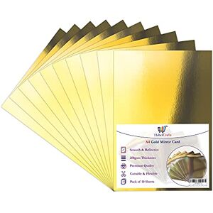 Habercrafts Gold Mirror Card A4 Gold Card Metallic Mirror Board Thick 250gsm Card Shiny Golden Sheets Mirror Foil Activity Craft Cardstock Reflective Shimmer Mirror Finish (Gold 100 Sheets) Habercrafts Gold Mirror Card A4 Gold Card Metallic Mirror Board Thick 250gsm Card Shiny Golden Sheets Mirror Foil Activity Craft Cardstock Reflective Shimmer Mirror Finish (Gold 100 Sheets)