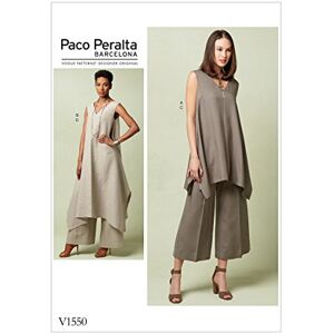 Butterick Vogue Patterns Misses Tunics and Pants, Multi-Colour, Sizes 6-14, V1550A50, 20.00 x 0.5 x 25.00 cm Butterick Vogue Patterns Misses Tunics and Pants, Multi-Colour, Sizes 6-14, V1550A50, 20.00 x 0.5 x 25.00 cm