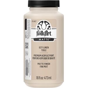 FolkArt 6371 Matte Acrylic Paint in Assorted Colors, 16 oz, Linen FolkArt 6371 Matte Acrylic Paint in Assorted Colors, 16 oz, Linen