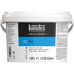Liquitex Professional Acrylic Medium for Acrylic and Oil Paint, White Gesso Surface Prep, 1.89 L Liquitex Professional Acrylic Medium for Acrylic and Oil Paint, White Gesso Surface Prep, 1.89 L