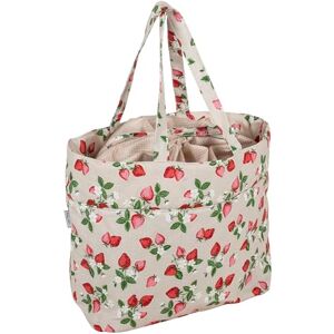 Hobby Gift Drawstring Craft Bag – Wool Storage Tote, Yarn Holder 100% Cotton 39 x 32 x 32cm – Strawberries Hobby Gift Drawstring Craft Bag – Wool Storage Tote, Yarn Holder 100% Cotton 39 x 32 x 32cm – Strawberries