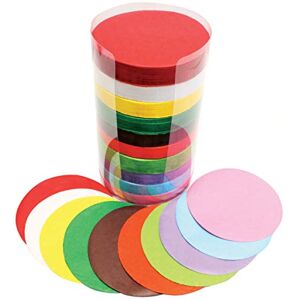 Bright Ideas Stationery Cardstock Tissue Paper for Arts, Ideal for Schools, Home Crafting and Kids Scrapbooking 10 Assorted Colours, Bumper 4600 Sheets, 10cm Diameter Circles for Crafts 17gsm Bright Ideas Stationery Cardstock Tissue Paper for Arts, Ideal for Schools, Home Crafting and Kids Scrapbooking 10 Assorted Colours, Bumper 4600 Sheets, 10cm Diameter Circles for Crafts 17gsm