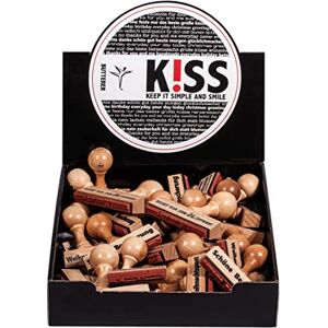 Rayher , Butterer 30 Wood Mounted Rubber Stamps for Card Making and Scrapbooking with Seasonal Phrase, diameter 3cm, 29089000 Rayher , Butterer 30 Wood Mounted Rubber Stamps for Card Making and Scrapbooking with Seasonal Phrase, diameter 3cm, 29089000