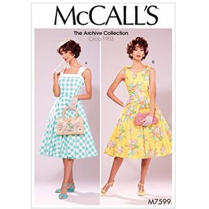 McCall's Patterns 7599 A5,Misses Dresses,Sizes 6-14, Tissue, Multi/Colour, 17 x 0.5 x 0.07 cm McCall's Patterns 7599 A5,Misses Dresses,Sizes 6-14, Tissue, Multi/Colour, 17 x 0.5 x 0.07 cm
