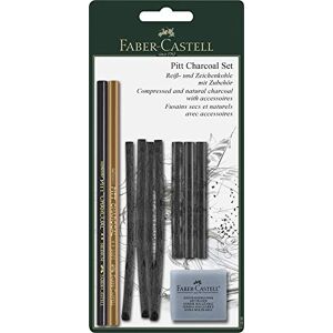 Faber Pitt Monochrome Charcoal Set Blister-Card Faber Pitt Monochrome Charcoal Set Blister-Card