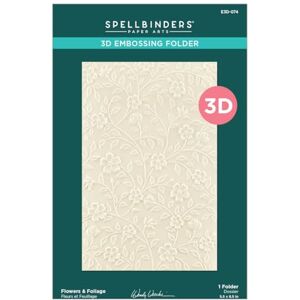 Spellbinders Flowers & Foliage 3D Embossing Folder from The from The Garden Collection by Wendy Vecchi, ONE Spellbinders Flowers & Foliage 3D Embossing Folder from The from The Garden Collection by Wendy Vecchi, ONE