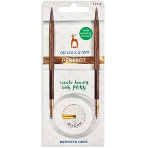Pony Perfect Circular Knitting Needles 60cm 6mm Single Piece Pony Perfect Circular Knitting Needles 60cm 6mm Single Piece