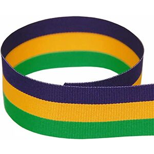 Morex Grosgrain Grosgrain Stripe Ribbon, 1.5" x 10 Yards, Navy/Gold/Green, 99509/10-817 Morex Grosgrain Grosgrain Stripe Ribbon, 1.5" x 10 Yards, Navy/Gold/Green, 99509/10-817