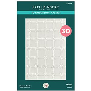 Spellbinders Bamboo Trellis 3D Embossing Folder from The Painter’s Garden Collection by Susan Tierney-Cockburn, Metal, ONE Spellbinders Bamboo Trellis 3D Embossing Folder from The Painter’s Garden Collection by Susan Tierney-Cockburn, Metal, ONE