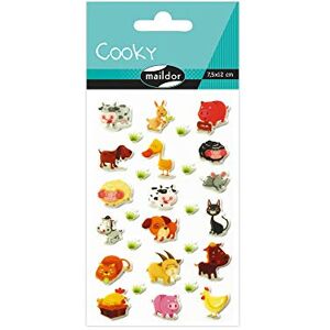Maildor 560426C Cooky 3D STICKERS 8 sheets 12x8 cm 193 stickers ANIMALS THEME Children's Arts and Crafts Accessories Creative and Leisure Maildor 560426C Cooky 3D STICKERS 8 sheets 12x8 cm 193 stickers ANIMALS THEME Children's Arts and Crafts Accessories Creative and Leisure