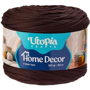 Utopia Crafts T-Shirt Yarn for Crocheting Bags & Baskets Chunky Yarn for Crochet, Tshirt Tube Ribbon, 300g 150m, 5-7mm Jersey Cord (Deep Burgundy) Utopia Crafts T-Shirt Yarn for Crocheting Bags & Baskets Chunky Yarn for Crochet, Tshirt Tube Ribbon, 300g 150m, 5-7mm Jersey Cord (Deep Burgundy)