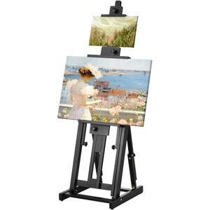VEVOR Studio H-Frame Easel, Holds Canvas Art up to 77", Beechwood Artists Easel for Painting with Bottom Tray, Double Canvas Position, 22 lbs Load Capacity Studio Easel, Adjustable Art Painting Easel VEVOR Studio H-Frame Easel, Holds Canvas Art up to 77", Beechwood Artists Easel for Painting with Bottom Tray, Double Canvas Position, 22 lbs Load Capacity Studio Easel, Adjustable Art Painting Easel