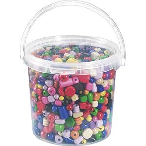Knorr Prandell Bucket Wooden Beads Mix, Multi-Colour Knorr Prandell Bucket Wooden Beads Mix, Multi-Colour