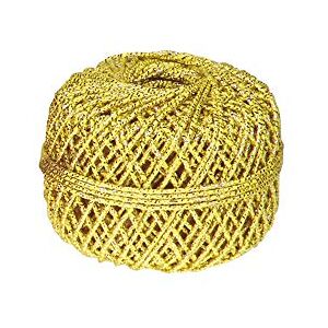 Clairefontaine Ref 601475C Cord Ball (Pack of 10 Balls) 1mm x 20m Length, Cotton Cord & Lurex Thread Suitable for Gift Wrapping & Crafting Gold Colour Clairefontaine Ref 601475C Cord Ball (Pack of 10 Balls) 1mm x 20m Length, Cotton Cord & Lurex Thread Suitable for Gift Wrapping & Crafting Gold Colour
