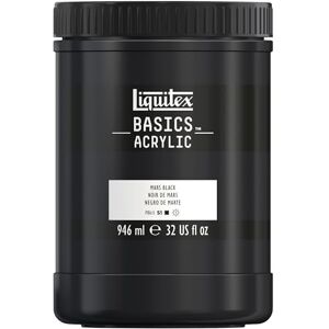 LIQUITEX Mars Black Acrylic Paint - Acrylic Paint - Artist Quality - 946 ml LIQUITEX Mars Black Acrylic Paint - Acrylic Paint - Artist Quality - 946 ml